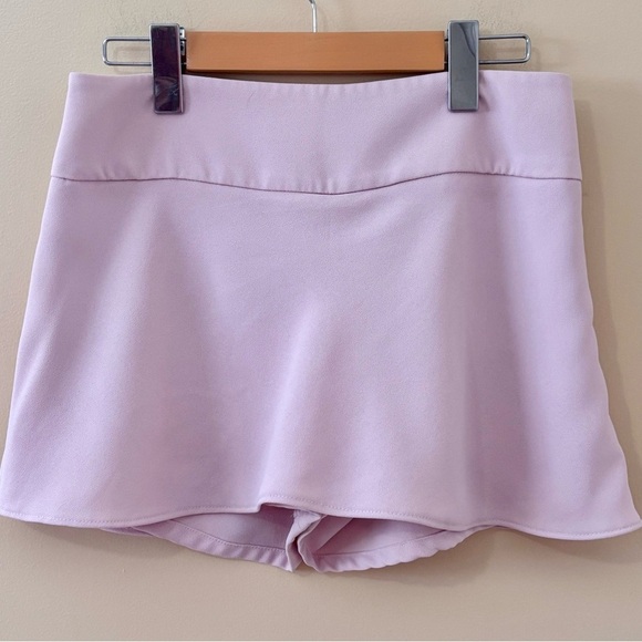 EXPRESS| Pink A-Line Mini Skirt w/Shorts Sz 2 - Picture 1 of 6
